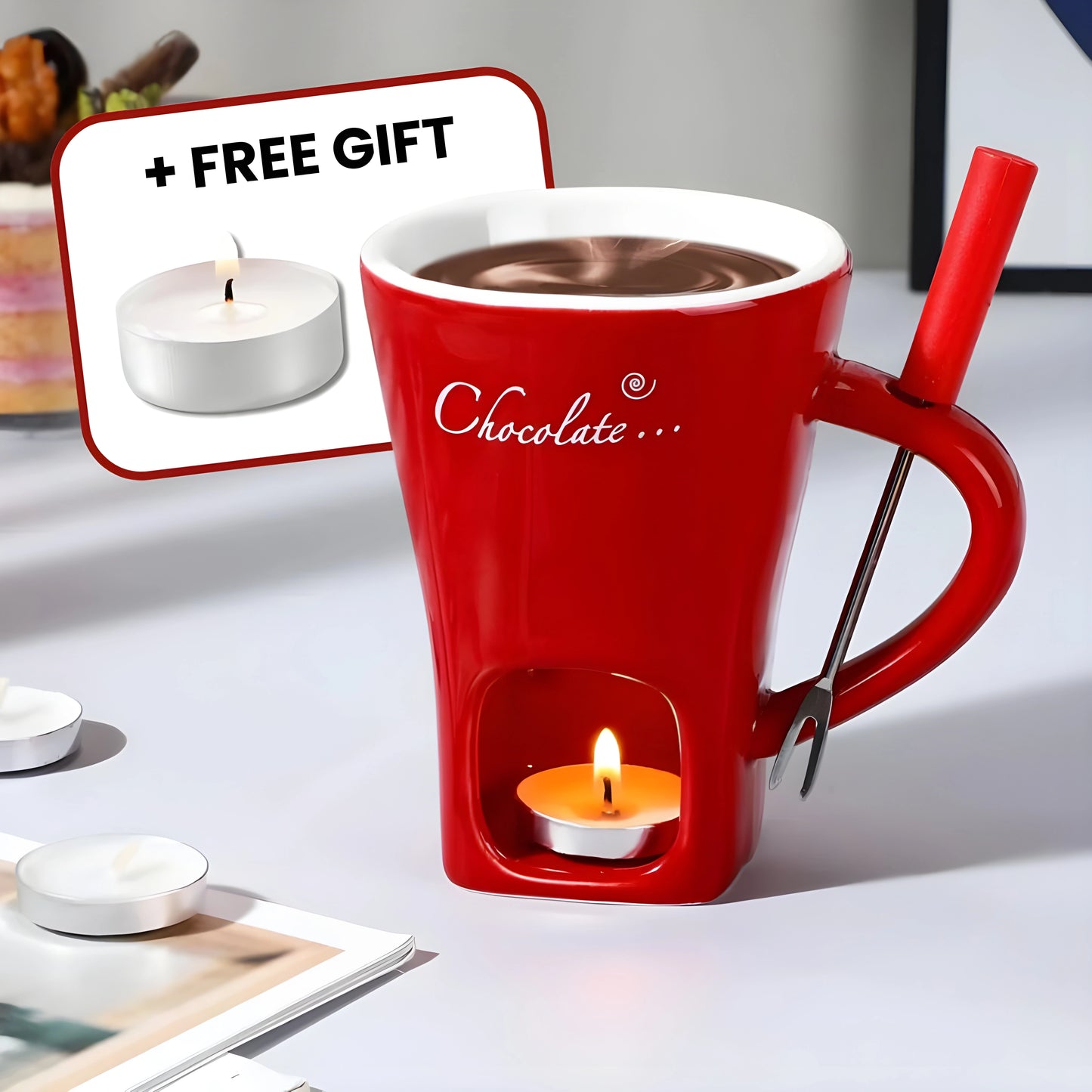 ChocoCup™  Tazza Per Fonduta Di Cioccolato Fatta A Mano